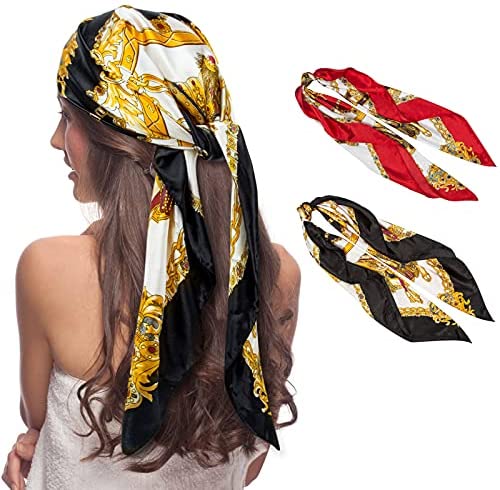 Gudessly Bag Handbag Handle Ribbon Scarf for Package Band Hair Head Neck Neckerchief Silk Scarf Bracele Oil and Ink Painting