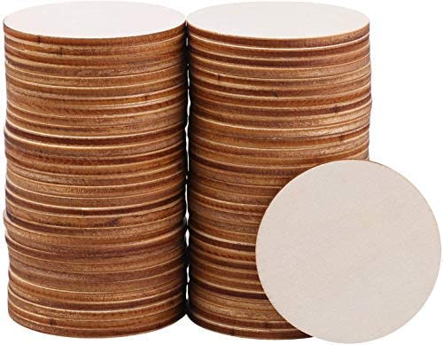  24 Pack Unfinished Wood Coasters, GOH DODD 4 Wood Slices for  Nature Crafts & Wedding Decoration, Blank Coasters Wood Kit for DIY  Architectural Models Drawing Painting Wood Engraving, Round