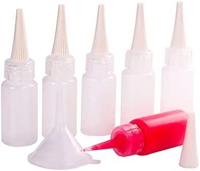 Precision Tip Applicator Bottle Four 1 oz. Bottles and 12 Tips for Multi-Purpose Use