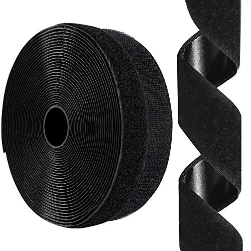 Art3d 16 Sets Hook and Loop Tape Sticky Back,1 in.x 4 in. Double-Sided  Command Adhesive Strip Heavy Duty