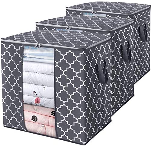 Lineco, Under Bed Storage Bins, Large Capacity Box with Lid