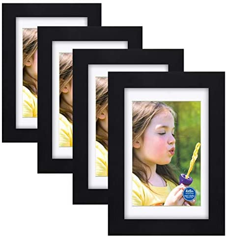 upsimples 4x6 Picture Frame Set of 10, Display Pictures 3.5x5 with