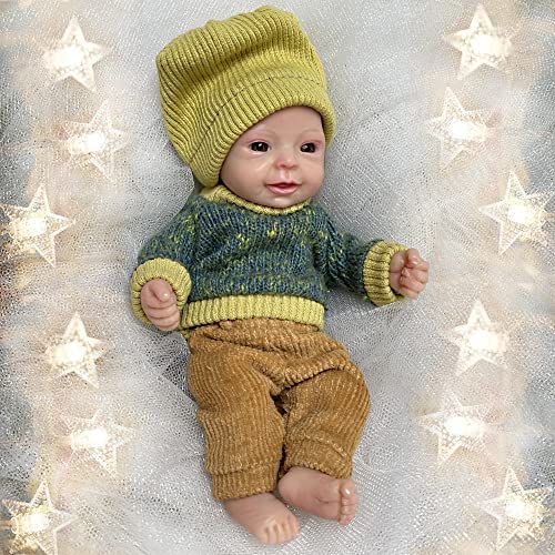  Miaio Reborn Baby Doll Girl 7 Inch Silicone Doll Mini