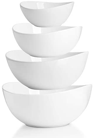 YHOSSEUN Large Serving Bowl with Handles Set Oval Serving Platter