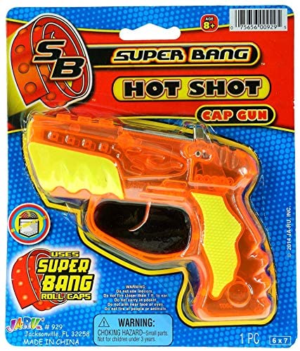  Cap Gun Western Wild West Super Bang (1 Unit) Durable Plastic  by JA-RU. Action Bang Party Favors Supplies for Kids. 913-1A : Toys & Games