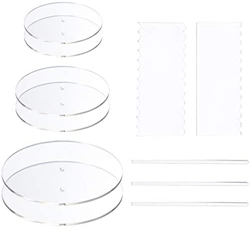 2 Pieces Clear Acrylic Discs 10 * 10 Inch Blank Clear Round