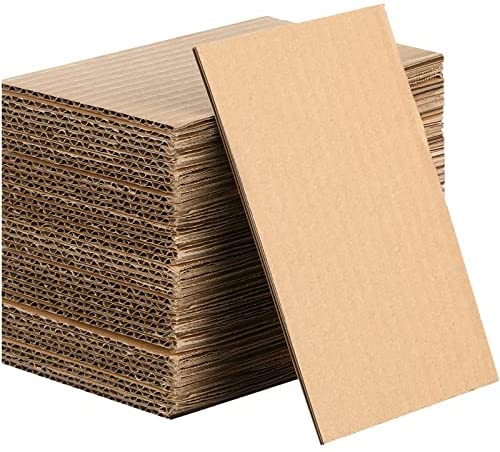 Golden State Art, 25 Pack 11x14 Corrugated Cardboard Sheets, Flat