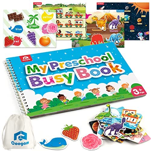 Busy Board For Toddlers 2-4, Sensory Toys Montessori Busy Book For