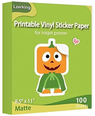 printer paper,Sticker Paper, 34 Sheets, Printable White Matte