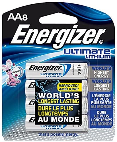 Energizer AA/L91 2900.0mAh Ultimate Lithium Batteries (Pack of 4