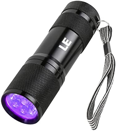Black Light UV Flashlight,Mini 395nm 21 LED Blacklight Detector for Cat/Dog Urin