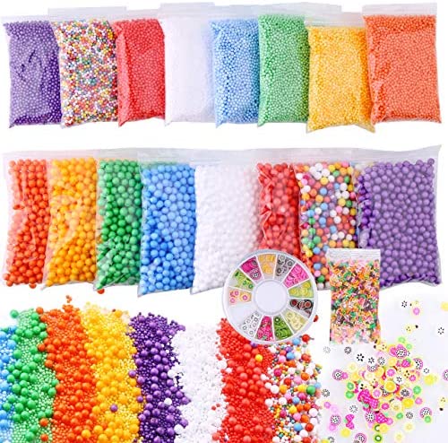 70PCS Slime Add Ins Slime Kit Floam Beads Fish Bowl Beads Mreaind Unicorn  Slime