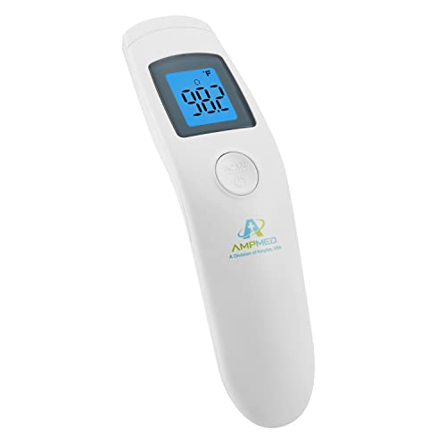 Elate Non Contact/No Touch Digital Forehead Thermometer for Adults, Kids,  and Babies. Accurate Hospital Medical Grade Touchless Temporal Thermometer