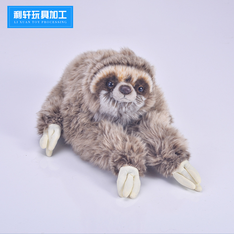 Bearington Lil' Speedy Plush Stuffed Animal Three Toed Sloth, 6.5 Inches
