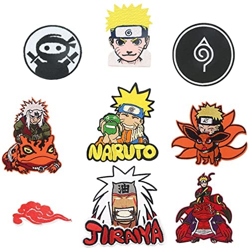 Iron on Patches for Clothing,18 Pieces Anime Patches Embroidered Applique Patches,Sew on Iron on Patches Fabric Repair Patches for Kids Adult