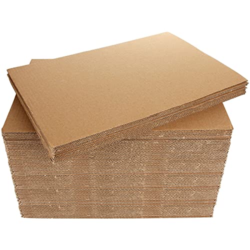 Golden State Art, 10 Pack 8x10 One-side White Corrugated Cardboard Sheets,  Flat Cardboard Inserts Layer Pads for Mailing, Packaging or Art Crafts