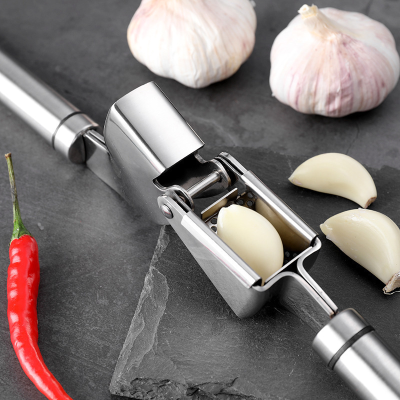 Wholesale Kitchen Gadgets 304 Stainless Steel Garlic Press Stainless