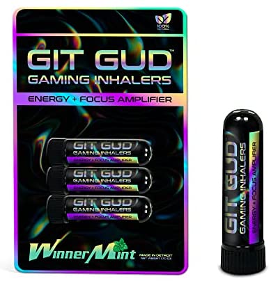 GIT GUD Gaming Vapor Inhaler  Energy + Focus Amplifier for