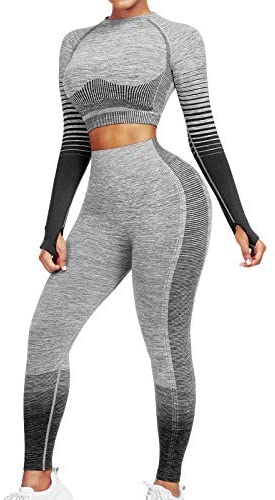 Truliad Seamless 2-piece Activewear Fitness Gym Workout Squat