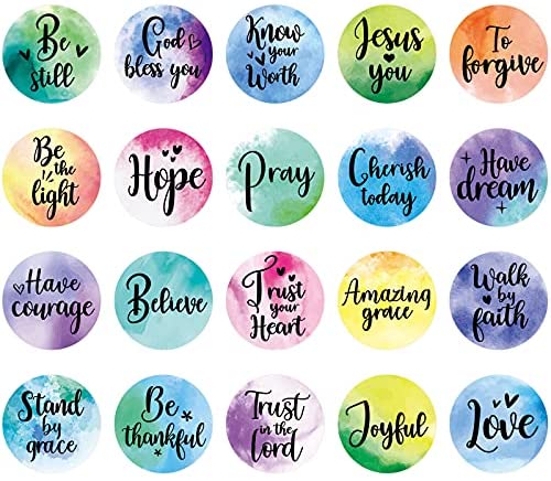 220Pcs Jesus Christian Stickers, Religious Bible Laptop Faith