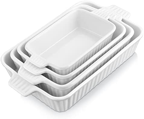 Wisenvoy 13x9 inch Ceramic Baking Dishes 3pcs Bakeware Set