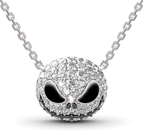 AZNECK 30mm Jack and Sally Nightmare Before Christmas Necklaces