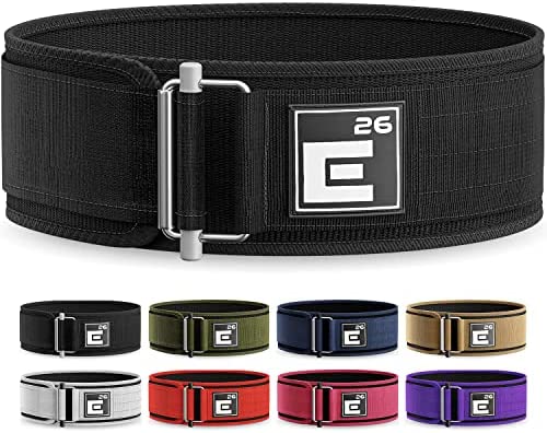 Jaffick Genuine Leather PRO Weightlifting Belt (4 Inches Wide) (8 MM Thick)  for Men & Women Weightlifting Exercise and Back Support of Heavy Weights