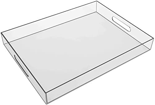 Acrylic Vanity Tray Clear  Rectangle – Hampton House