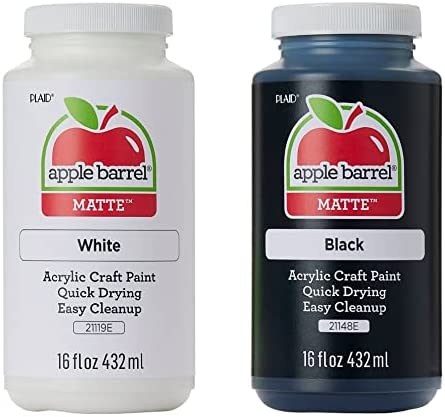 Apple Barrel 21985e Multi-Surface Acrylic Craft Paint, Black, 2 fl oz