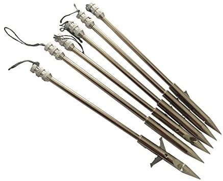 IronBuddy 10 Pack Bow Fishing Arrowheads Stainless Steel Fishing