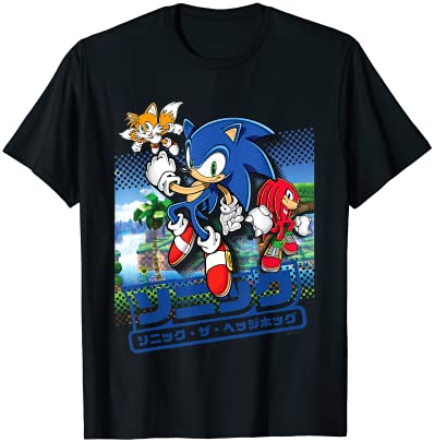 SEGA Sonic The Hedgehog Men's Shirt - The Fastest Thing Alive -  The Blur Blur - Official T-Shirt : Clothing, Shoes & Jewelry