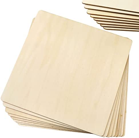 20 Pack Basswood Sheets 1/16-12 x 12 x 1/16 inch - Unfinished Wood Boards for Crafts, Plywood Sheets with Smooth Surfaces - Crafts Wood Perfect for