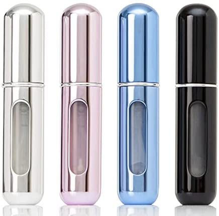 Vonovo Portable Mini Refillable Perfume Atomizer Bottle Atomizer Travel Size Spray Bottles Accessories 5 Sets of 5ml/0.2oz