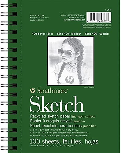 Sketch Book 5.5 X 8.5 - Spiral Sketchbook Pack of 2, SuFly 200