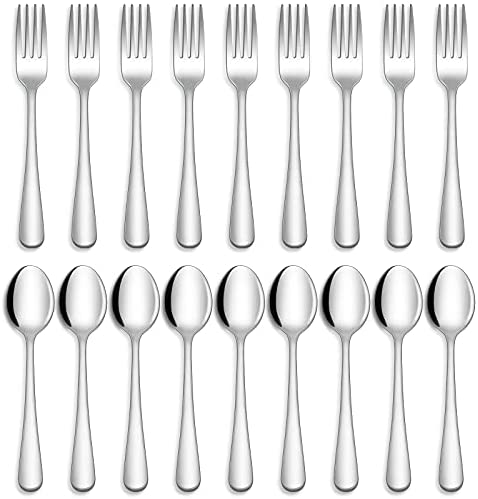 Silverware Set, Evolution TODAYSHOME 20 Piece Stainless Steel Flatware, Service for 4 Cutlery Set Utensils, for Home Kitchen Restaurant, Include