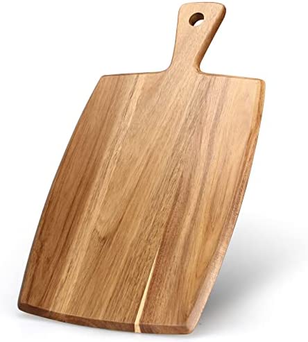 Wood Cutting Boards Set of 3 for Kitchen, Thick Chopping Board,  Large Wooden Cutting Board Set with Deep Juice Groove and Handles, Wooden  trays for meat, fruit and cheese (17x12, 12x10