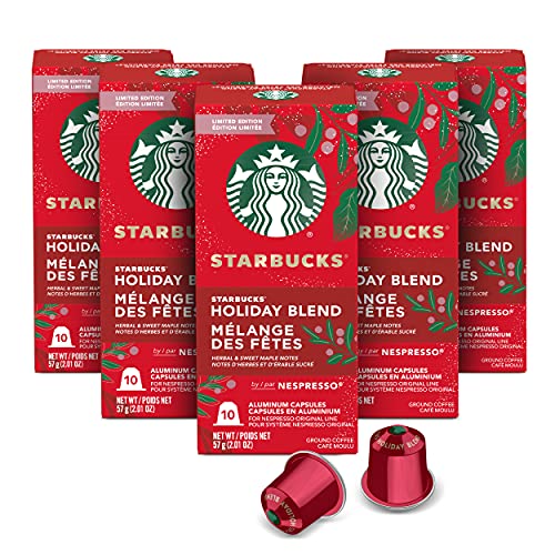  Starbucks Nespresso Capsules, 120 Capsule Box, All Flavors  (120-count single serve capsules, Nespresso Compatible Capsules Original  Line System) (Blonde Roast) : Everything Else