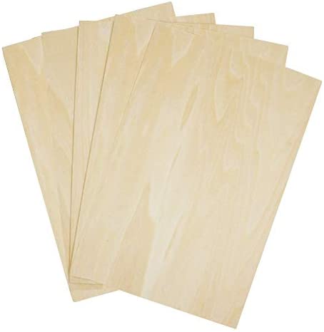 ADXCO 12 Pieces Balsa Wood Sheet 4 x 8 Inch Basswood Sheets Cricut