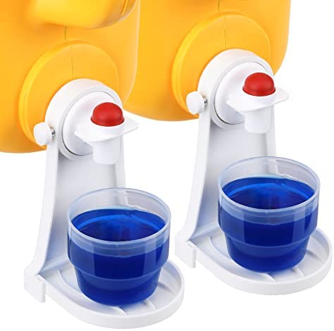 [2 Pack] Laundry Detergent Cup Holder Detergent Drip Catcher, Laundry  Organizer Clip Tight on Laundry Bottle Spouts, No More Leaks or Mess with