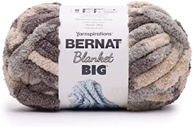  Bernat Blanket Extra Chunky Chenile Acrylic Yarn - 2 Pack of  300g/10.5oz #7 Jumbo Heavyweight Yarn for Knitting and Crocheting,  Amigurumi, Thick Blankets (Speckled Moonrise, 97 Yards 2-Pack) : Everything  Else