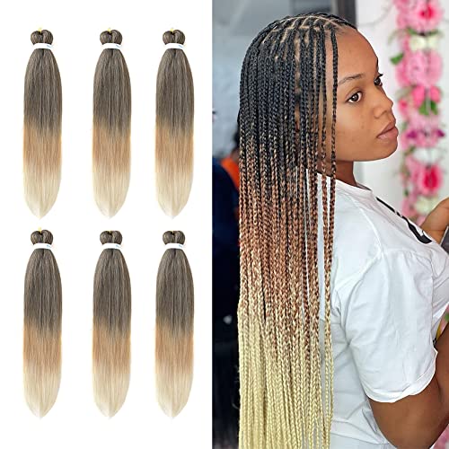 Braiding Hair Pre Stretched Ombre Braiding Hair 30 Inches 8 Packs