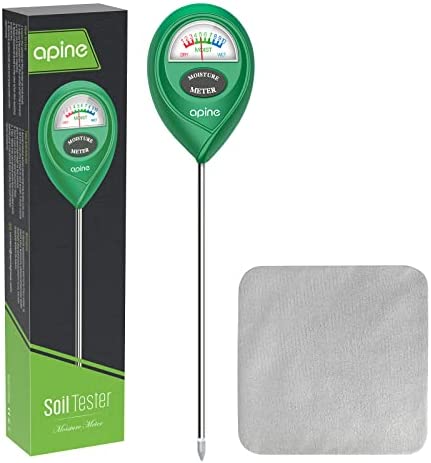 Dr.meter Moisture Sensor Meter, Soil Water Monitor, Hydrometer for Plants Soil, Green