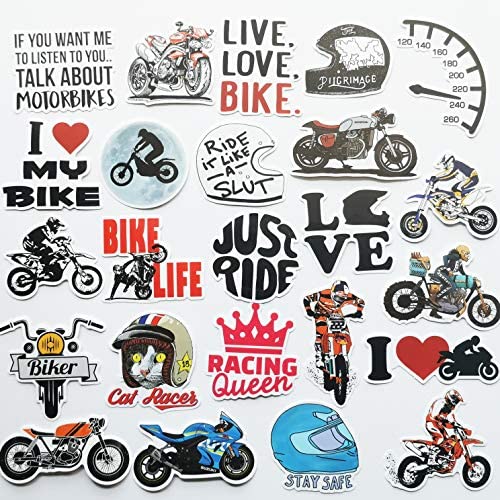 Set of 4pcs x Vinyl Stickers Decal Warning Funny No Fear Eyes Car Motorcycle Helmet D 45