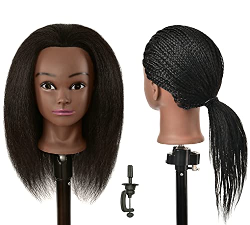 Mannequin Head With Hair 26 inch Real Hair Mannequin Head for 26Inch makeup  27#