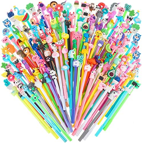  LiYiQ 18 Pcs Fun Pens for Kids Cute Pens for Girls Cute Gel Pens  Cute Pens Kawaii for Kids Office School Supplies (Animal 1) : Office  Products