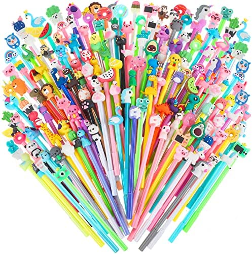 Toshine Cute Color Pens for Women Colorful Gel Ink Pens Multi Colored Pens  Roller Ball Fine Point Pens for Kids Girls Children Students Teens Gifts 10