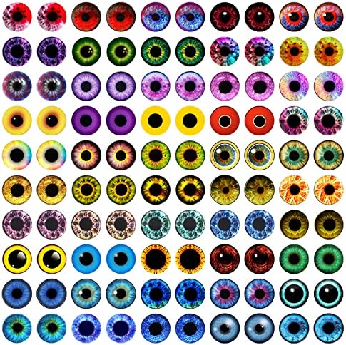  EXCEART 500 Pcs Glass Eye Patch Halloween Decor Glass Eye Bead  Craft Safety Eyes Eye Balls Halloween DIY Glass Eyes Glass Eyes for DIY  Eyes for Crafts Realistic Eyeballs Earrings Doll 