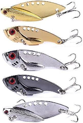Goture Fishing Lures Fishing Spoons,Hard Lures Saltwater Spoon Lures  Casting Spoon/Ice Fishing Jigs for Trout Bass Pike Walleye Crappie Bluegill