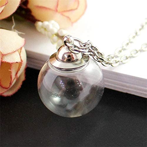 Mesinya Memorial Keepsake Floating Charm Toughened Glass Locket Pendant  Necklace With Chain