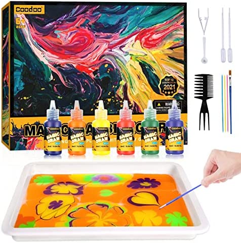 G.C 2 Pcs Paint by Numbers for Kids Unicorn DIY Painting Framed Canvas  Girls Boys Beginner Colorful Animal Pattern 8x8